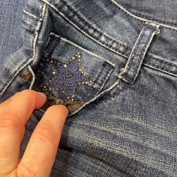 People’s Liberation Studded Star Pockets Slightly Distressed Jeans Size 29 - Picture 9 of 16